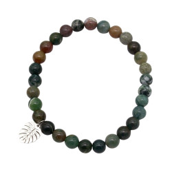 Bransoletka Agat Indyjski [liść] - MF39341-XP3